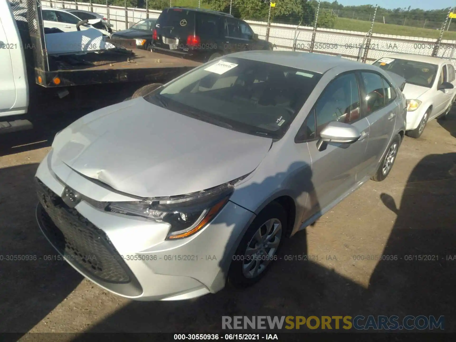 2 Photograph of a damaged car 5YFEPMAE8MP235972 TOYOTA COROLLA 2021