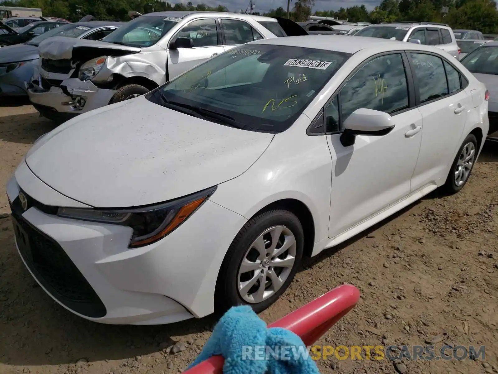 2 Photograph of a damaged car 5YFEPMAE8MP236068 TOYOTA COROLLA 2021