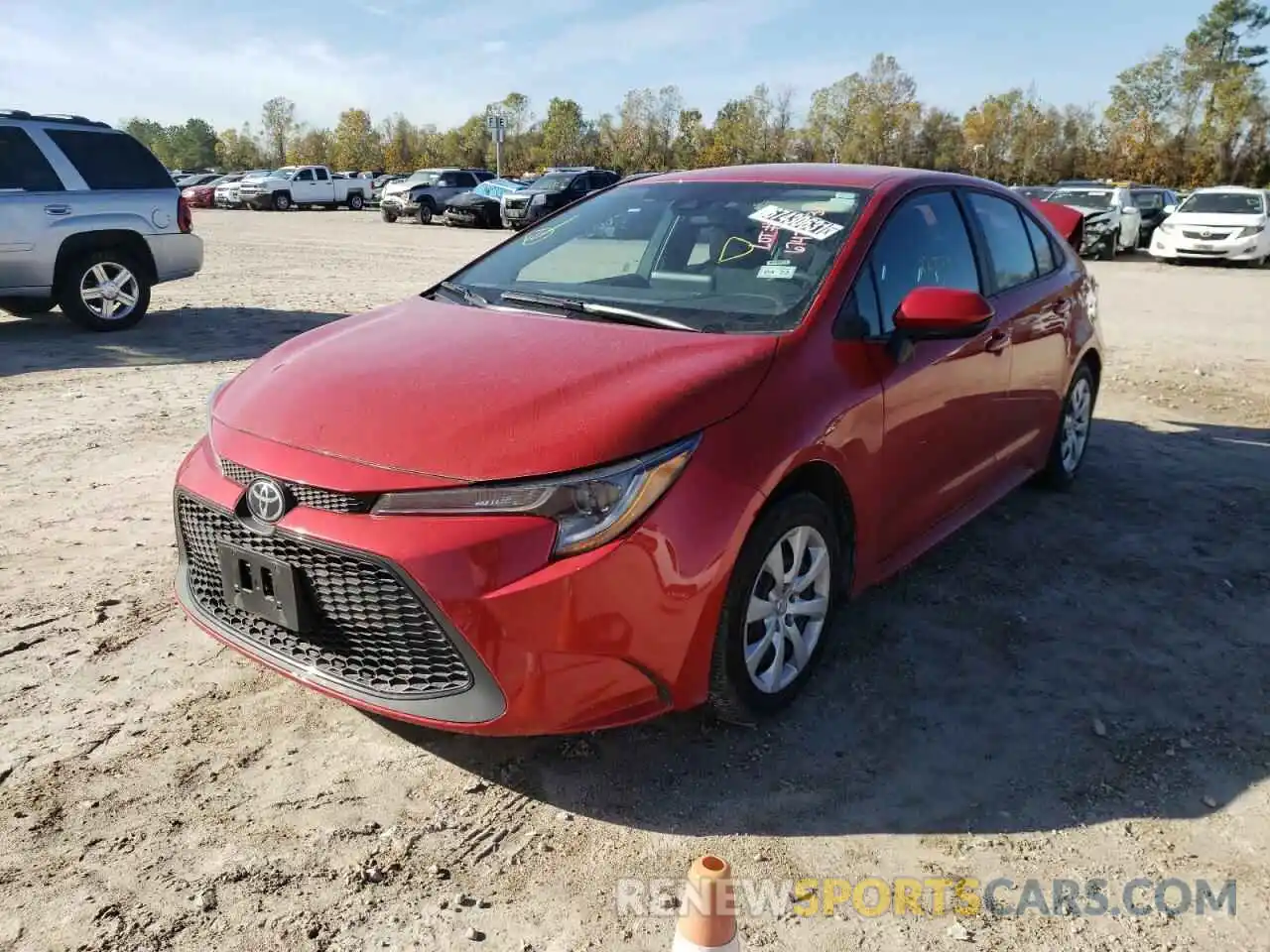 2 Photograph of a damaged car 5YFEPMAE8MP236569 TOYOTA COROLLA 2021