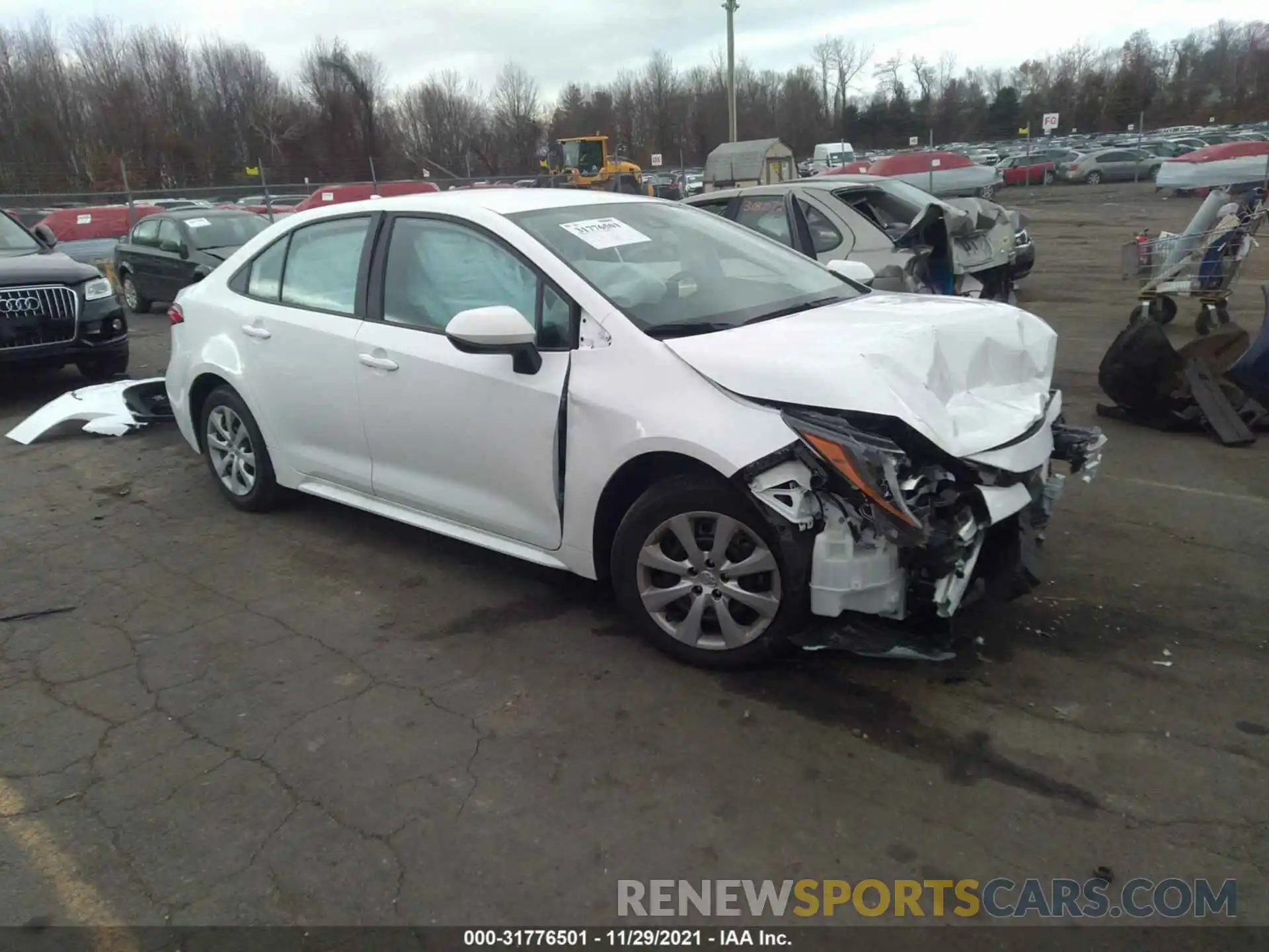 1 Photograph of a damaged car 5YFEPMAE8MP237155 TOYOTA COROLLA 2021