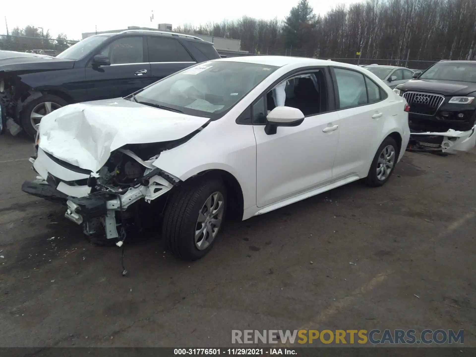 2 Photograph of a damaged car 5YFEPMAE8MP237155 TOYOTA COROLLA 2021