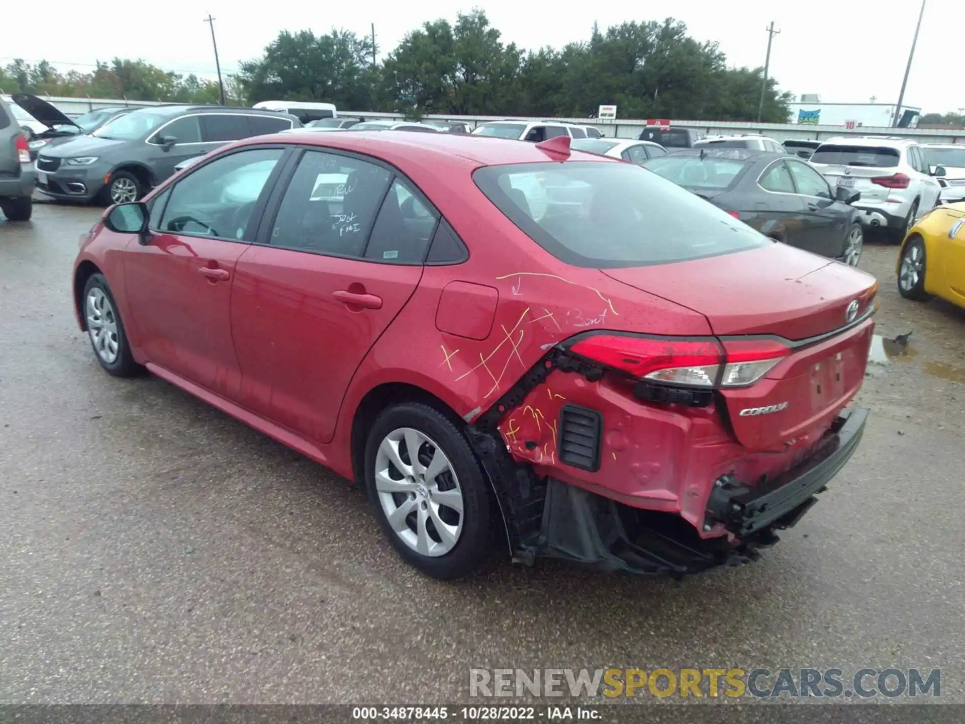 3 Photograph of a damaged car 5YFEPMAE8MP239696 TOYOTA COROLLA 2021