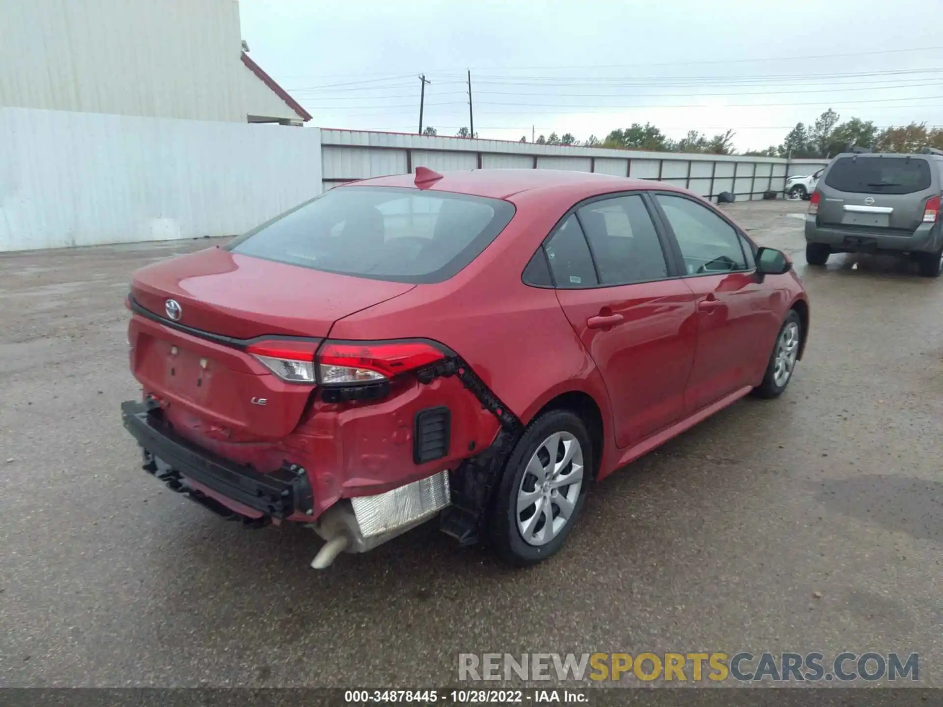 4 Photograph of a damaged car 5YFEPMAE8MP239696 TOYOTA COROLLA 2021