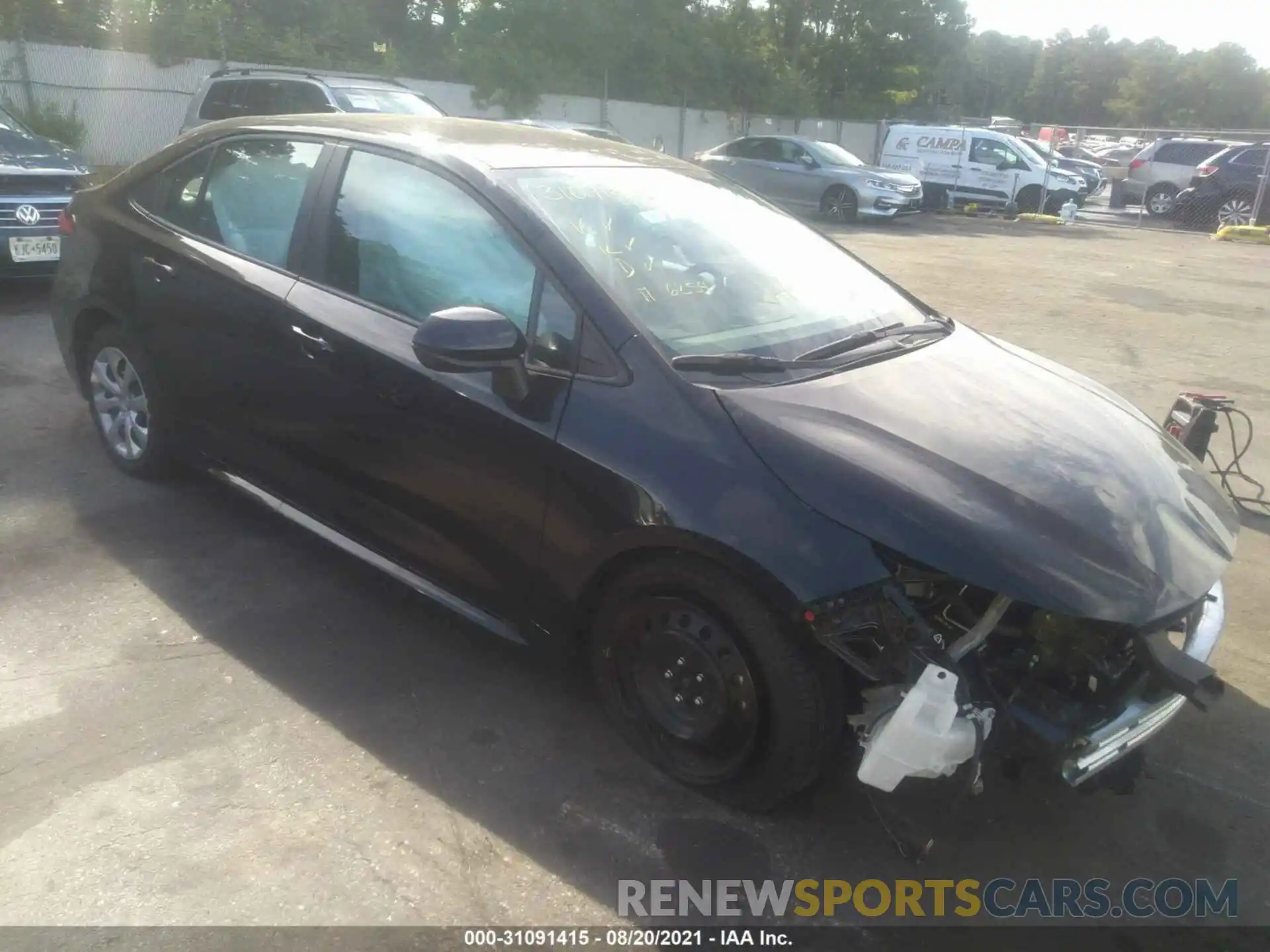 1 Photograph of a damaged car 5YFEPMAE8MP239777 TOYOTA COROLLA 2021