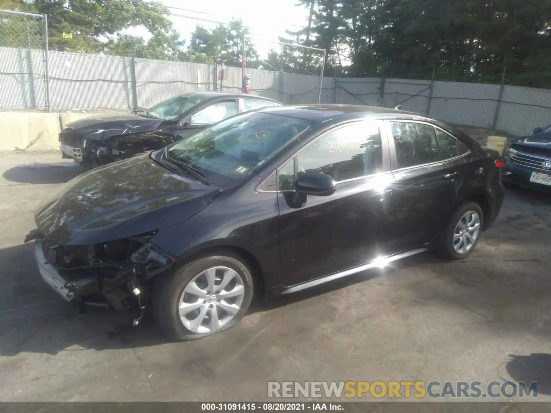 2 Photograph of a damaged car 5YFEPMAE8MP239777 TOYOTA COROLLA 2021