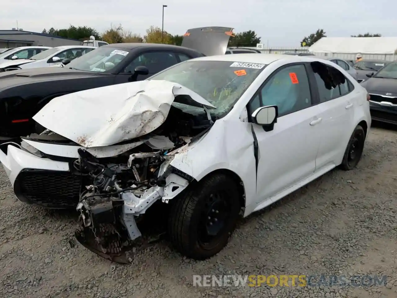 2 Photograph of a damaged car 5YFEPMAE8MP243179 TOYOTA COROLLA 2021