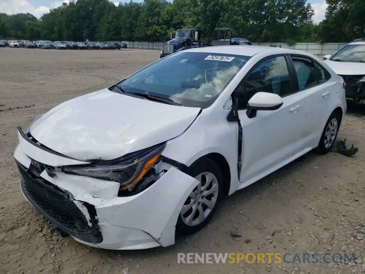 2 Photograph of a damaged car 5YFEPMAE8MP244168 TOYOTA COROLLA 2021