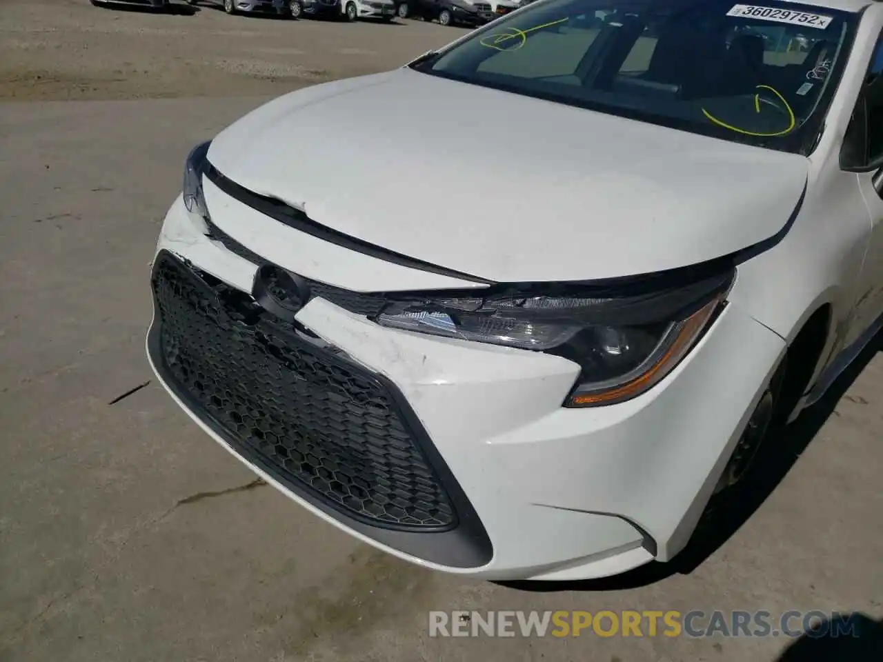 9 Photograph of a damaged car 5YFEPMAE8MP244381 TOYOTA COROLLA 2021