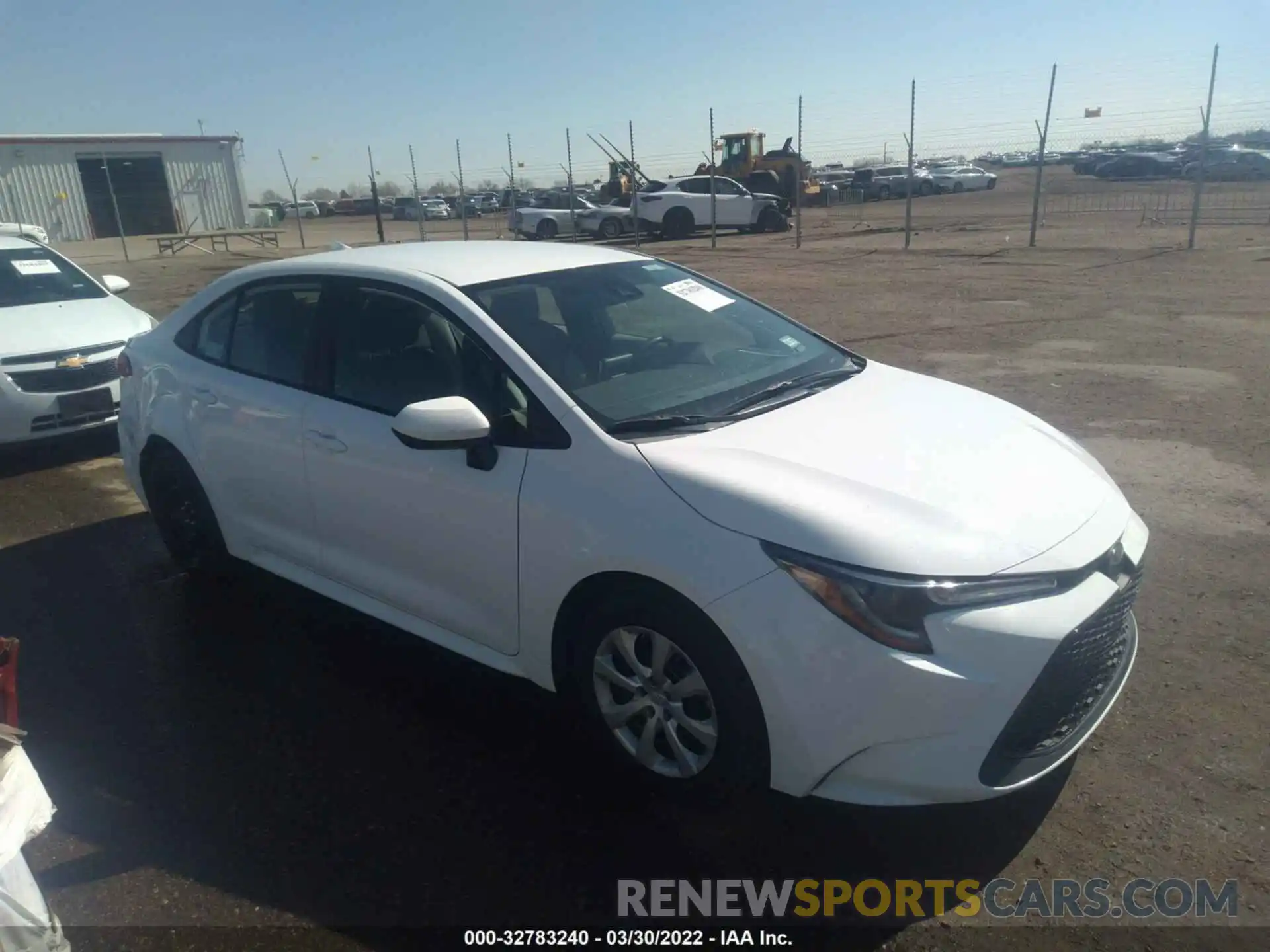 1 Photograph of a damaged car 5YFEPMAE8MP245479 TOYOTA COROLLA 2021