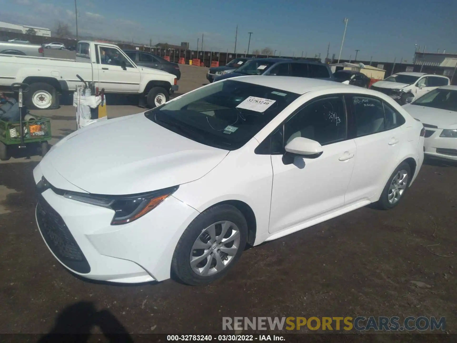 2 Photograph of a damaged car 5YFEPMAE8MP245479 TOYOTA COROLLA 2021