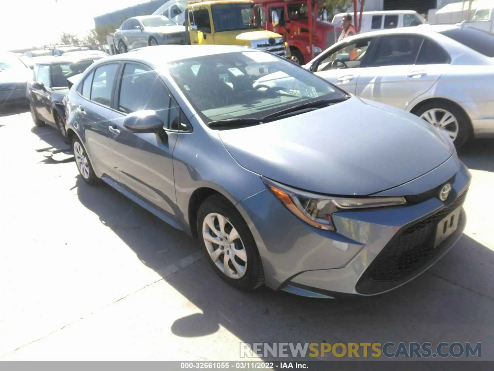 1 Photograph of a damaged car 5YFEPMAE8MP247054 TOYOTA COROLLA 2021