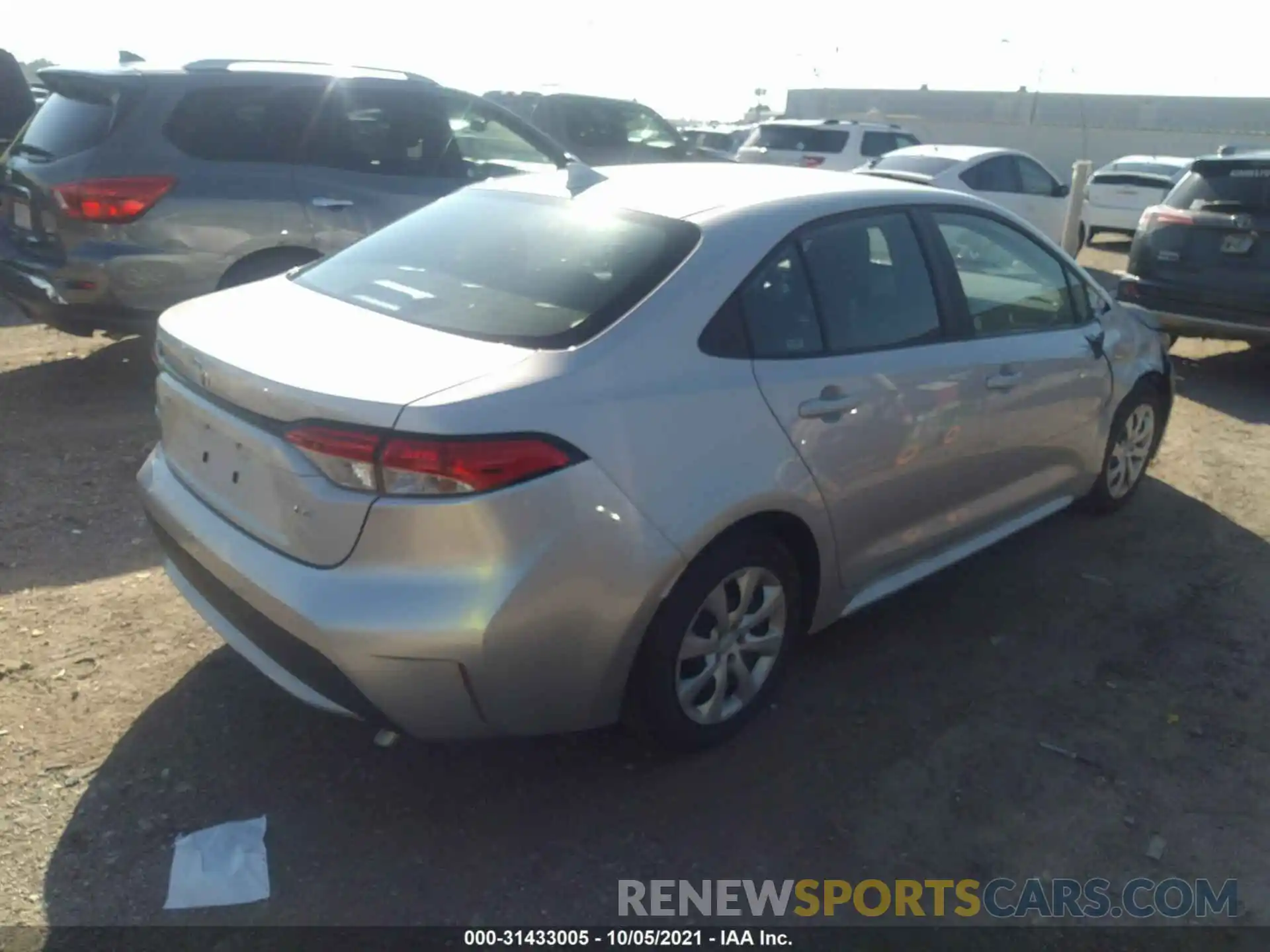 4 Photograph of a damaged car 5YFEPMAE8MP247264 TOYOTA COROLLA 2021