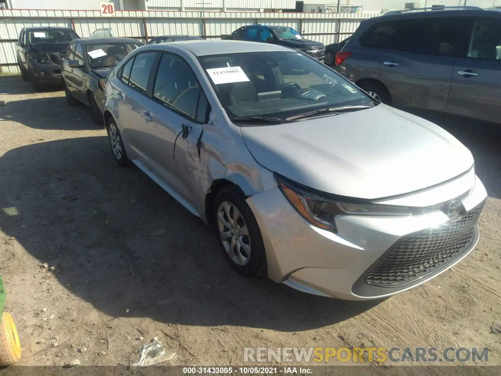 6 Photograph of a damaged car 5YFEPMAE8MP247264 TOYOTA COROLLA 2021