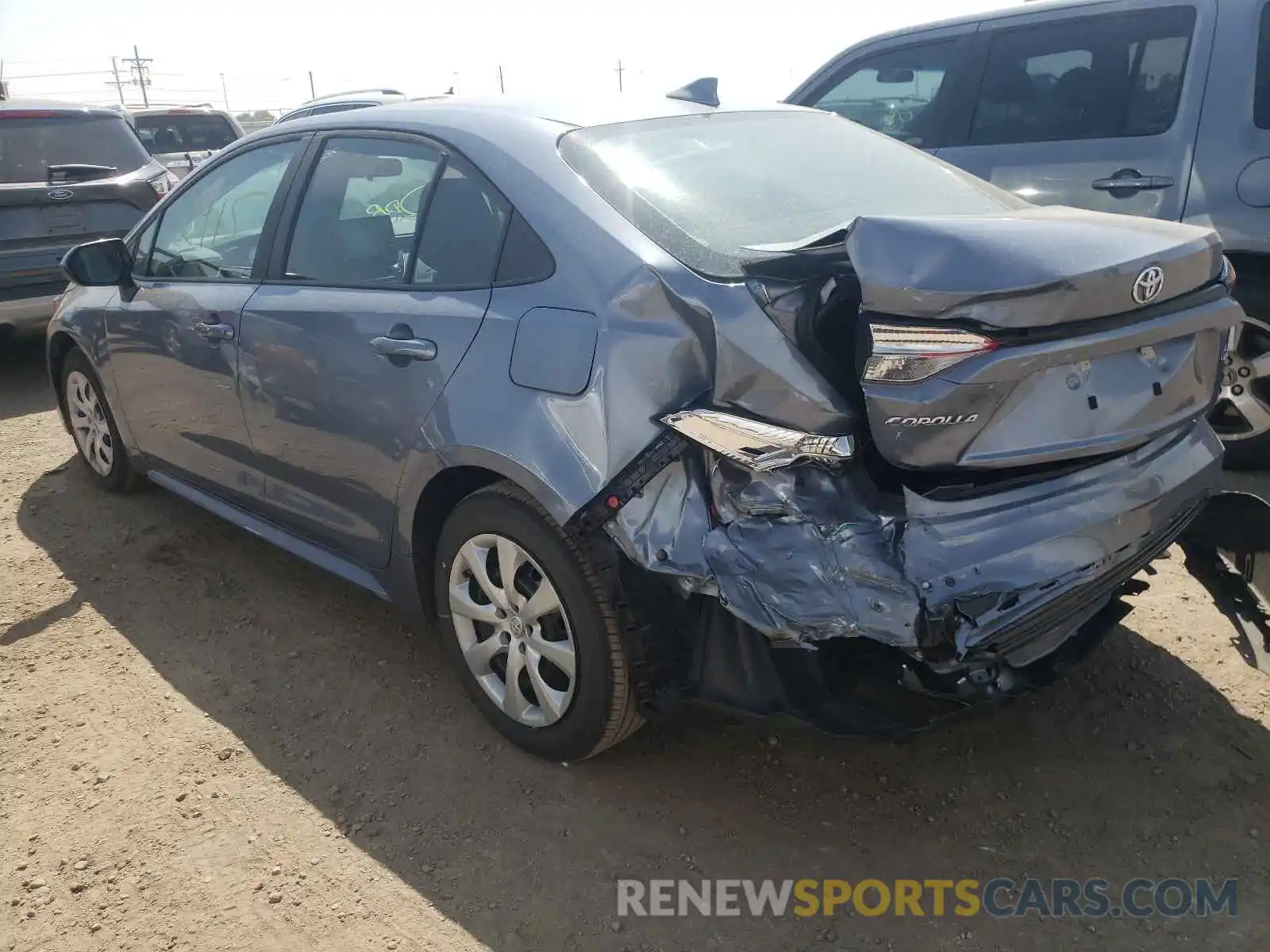 3 Photograph of a damaged car 5YFEPMAE8MP247748 TOYOTA COROLLA 2021