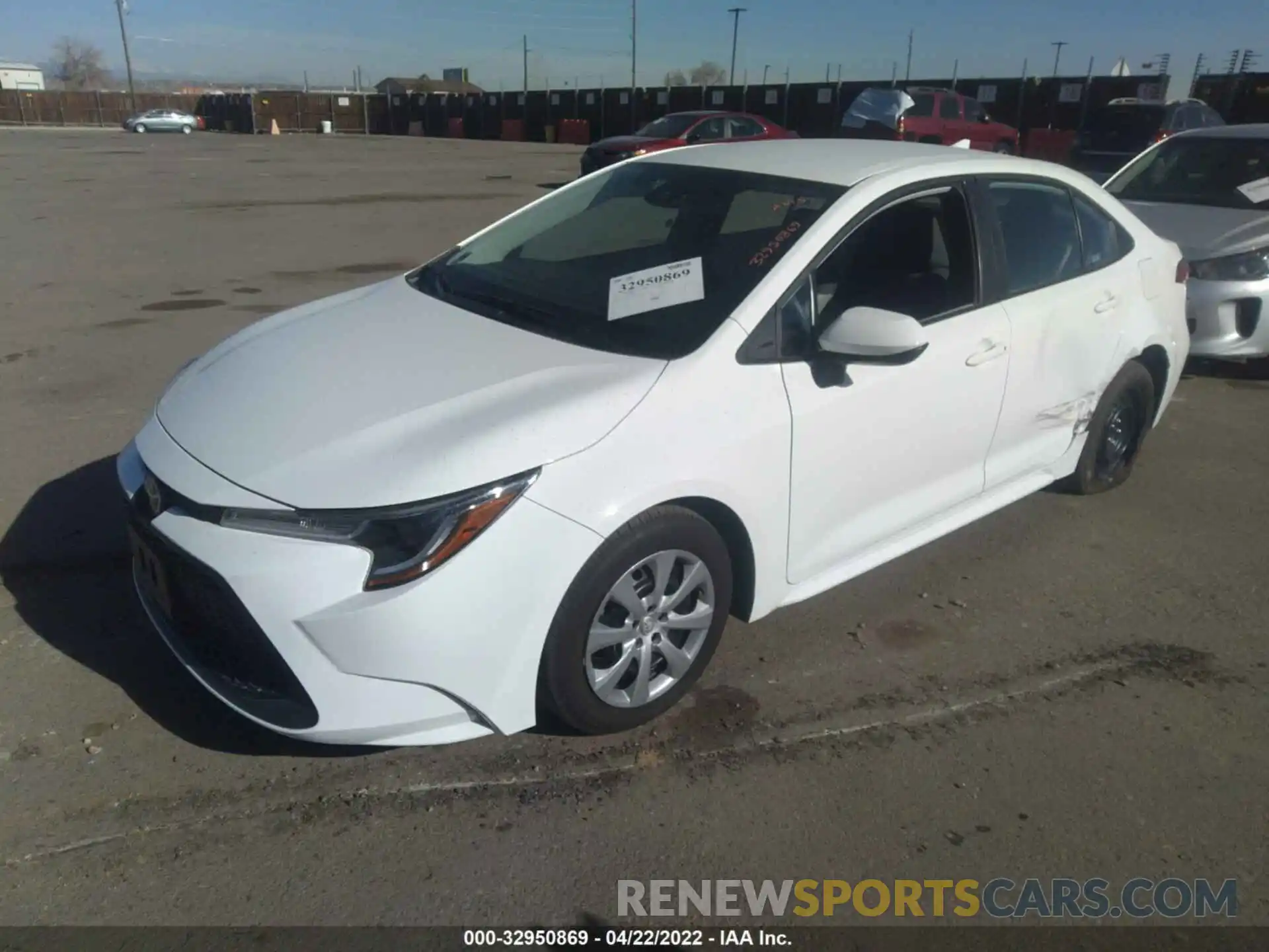 2 Photograph of a damaged car 5YFEPMAE8MP248351 TOYOTA COROLLA 2021