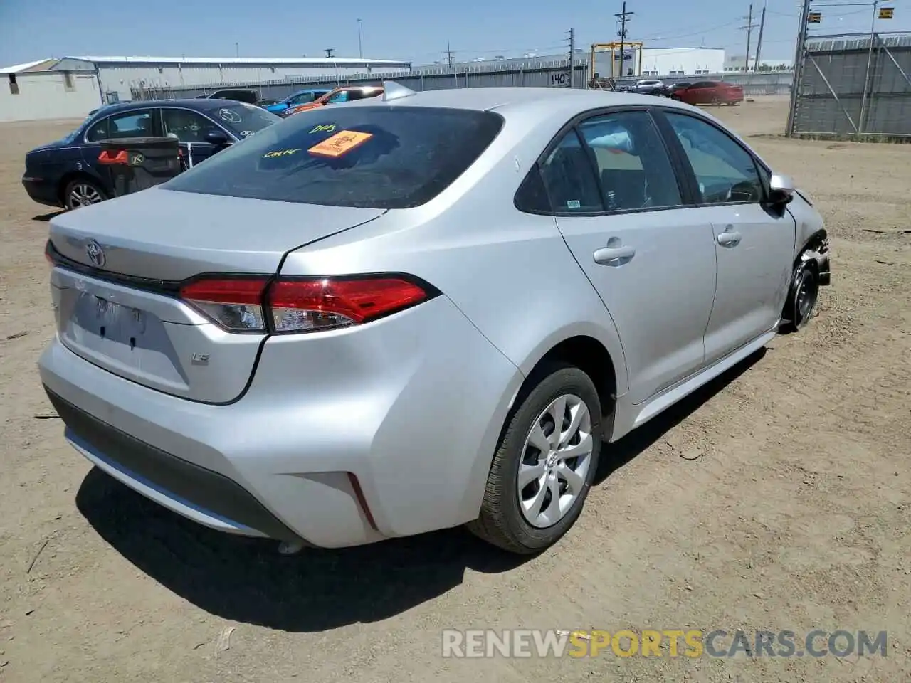 4 Photograph of a damaged car 5YFEPMAE8MP248673 TOYOTA COROLLA 2021