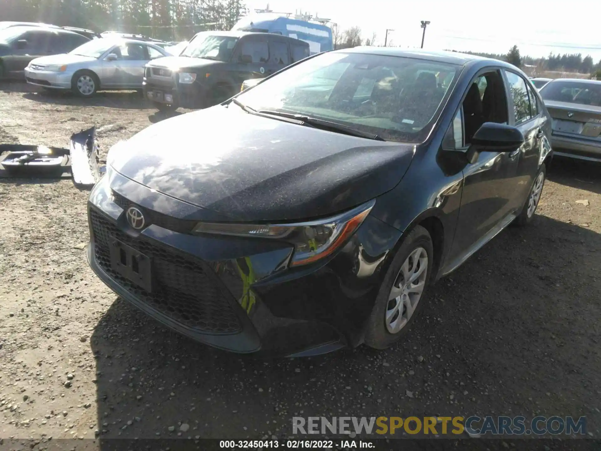 2 Photograph of a damaged car 5YFEPMAE8MP255316 TOYOTA COROLLA 2021