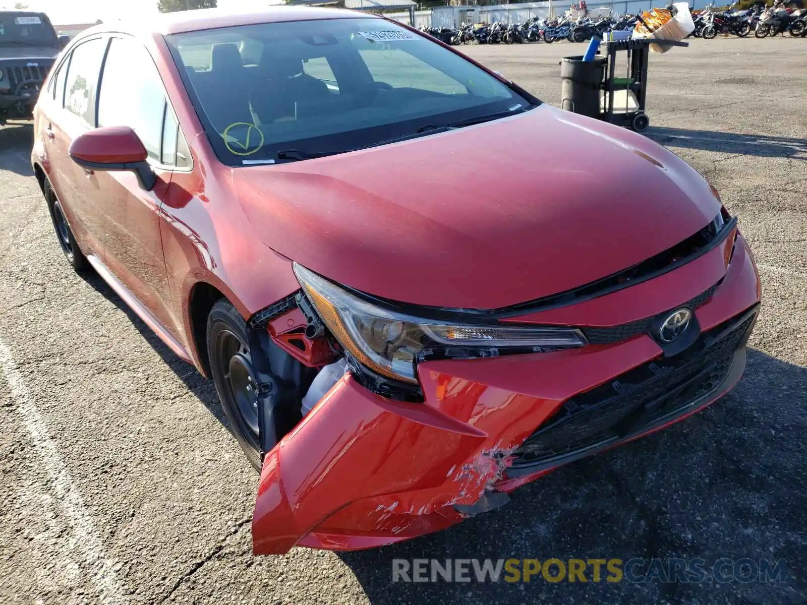 1 Photograph of a damaged car 5YFEPMAE8MP257194 TOYOTA COROLLA 2021