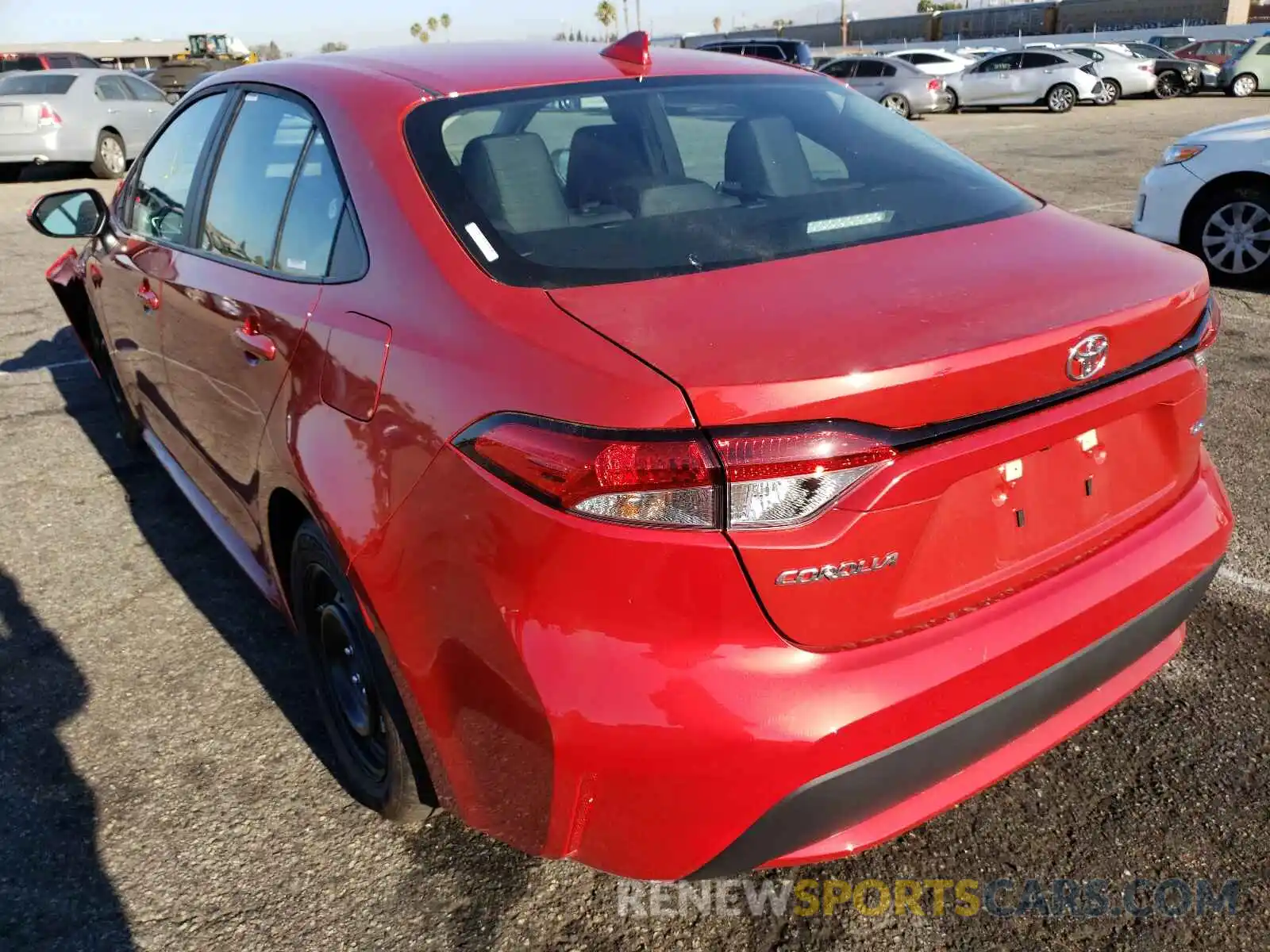 3 Photograph of a damaged car 5YFEPMAE8MP257194 TOYOTA COROLLA 2021