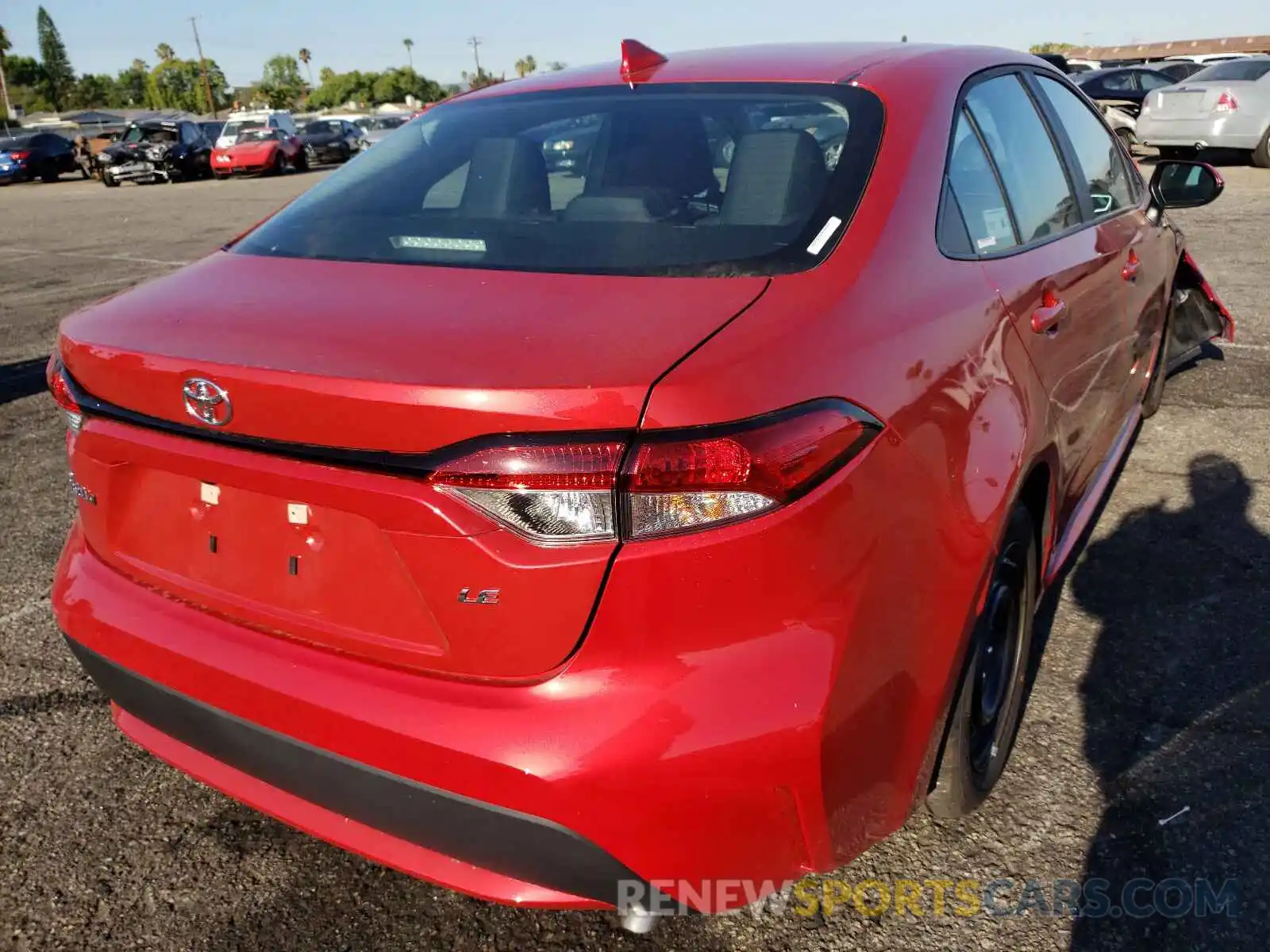 4 Photograph of a damaged car 5YFEPMAE8MP257194 TOYOTA COROLLA 2021