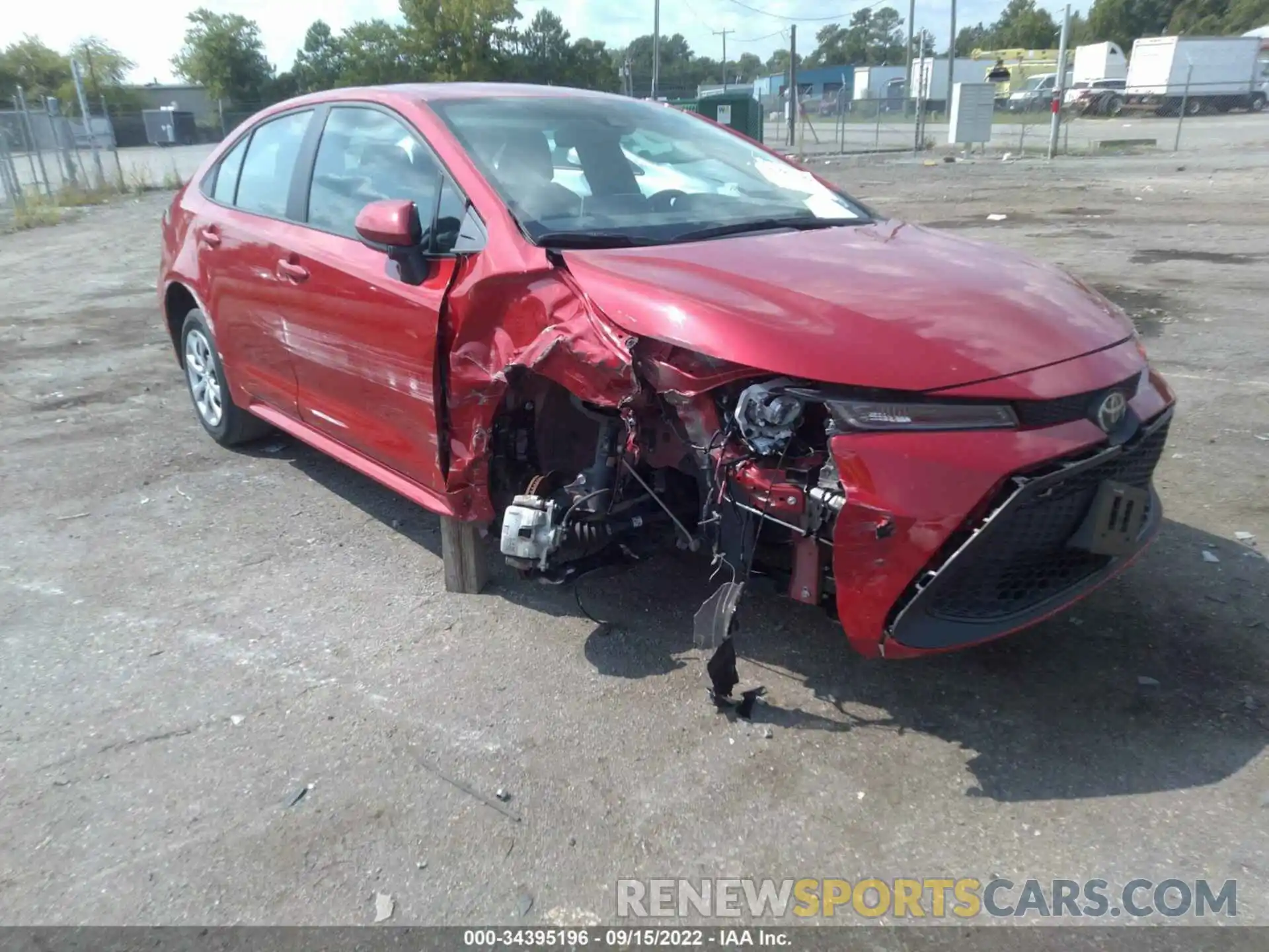 1 Photograph of a damaged car 5YFEPMAE8MP259186 TOYOTA COROLLA 2021