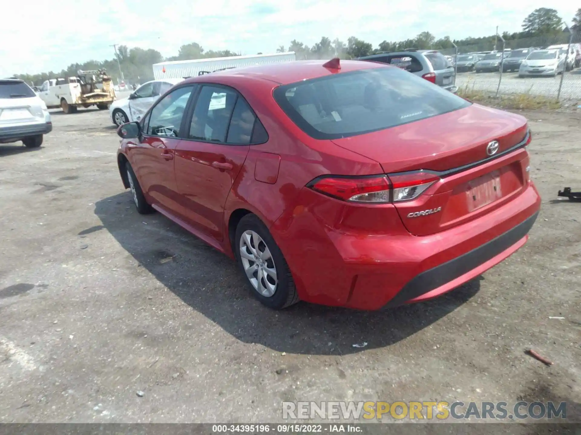 3 Photograph of a damaged car 5YFEPMAE8MP259186 TOYOTA COROLLA 2021