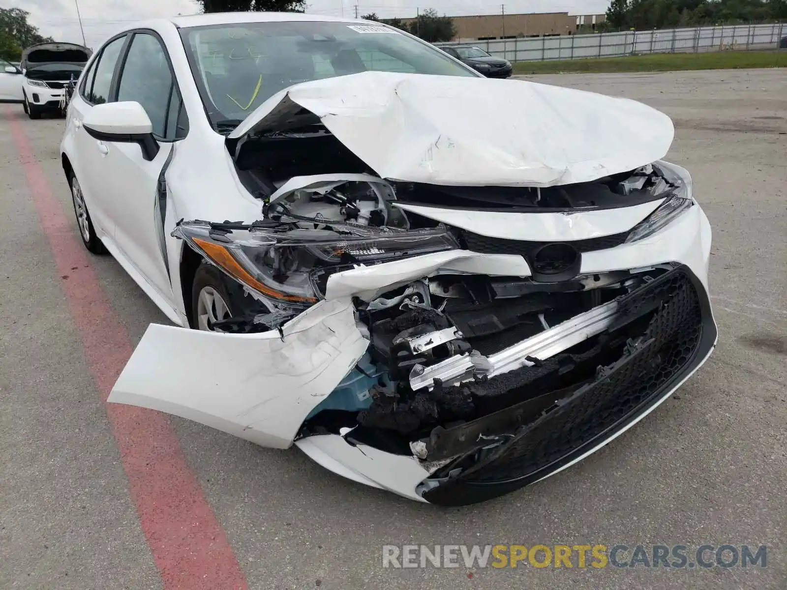 1 Photograph of a damaged car 5YFEPMAE8MP259415 TOYOTA COROLLA 2021