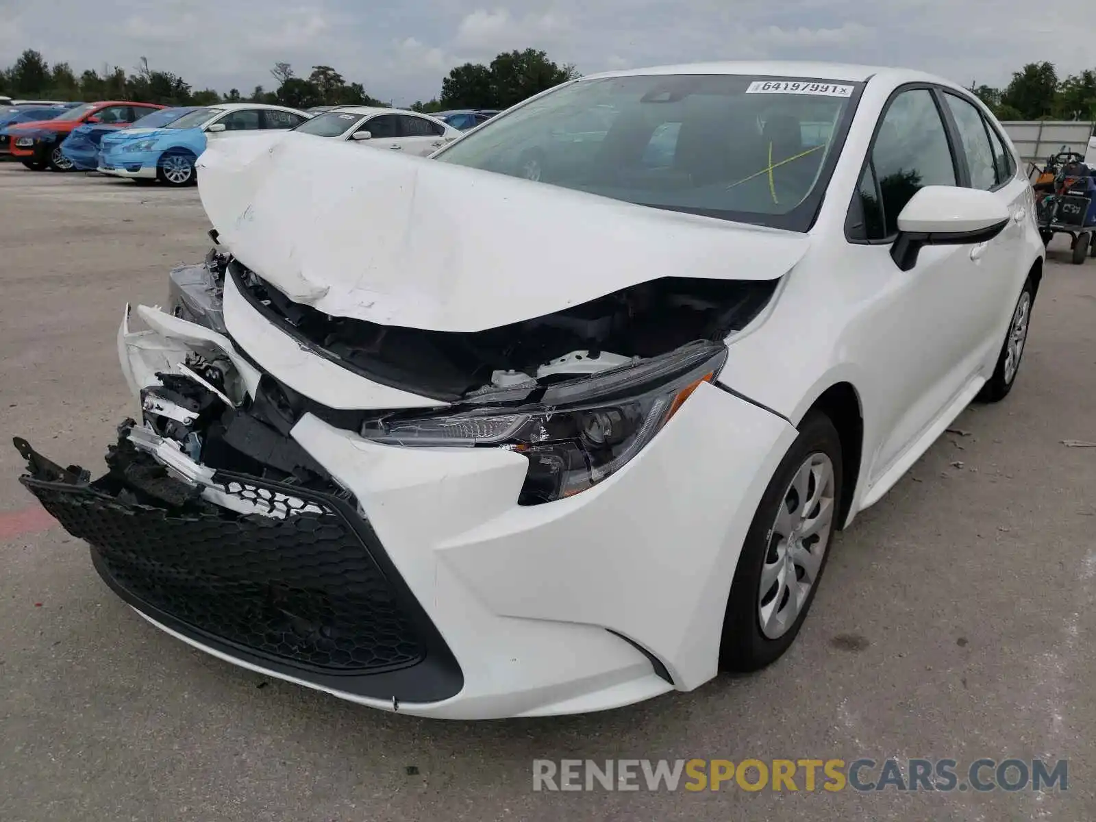 2 Photograph of a damaged car 5YFEPMAE8MP259415 TOYOTA COROLLA 2021