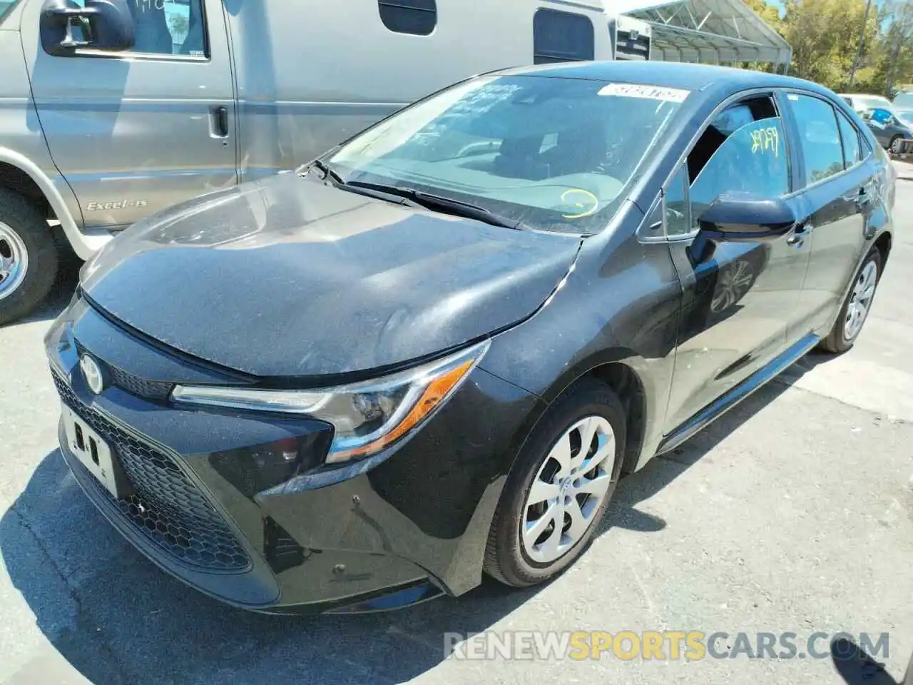 2 Photograph of a damaged car 5YFEPMAE8MP262010 TOYOTA COROLLA 2021