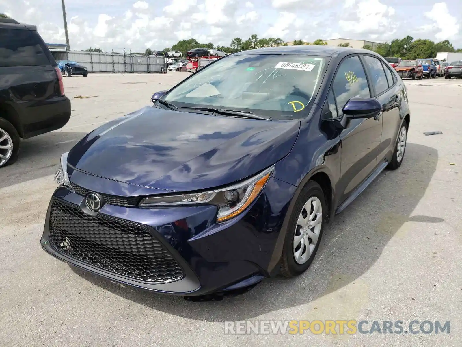 2 Photograph of a damaged car 5YFEPMAE8MP262511 TOYOTA COROLLA 2021