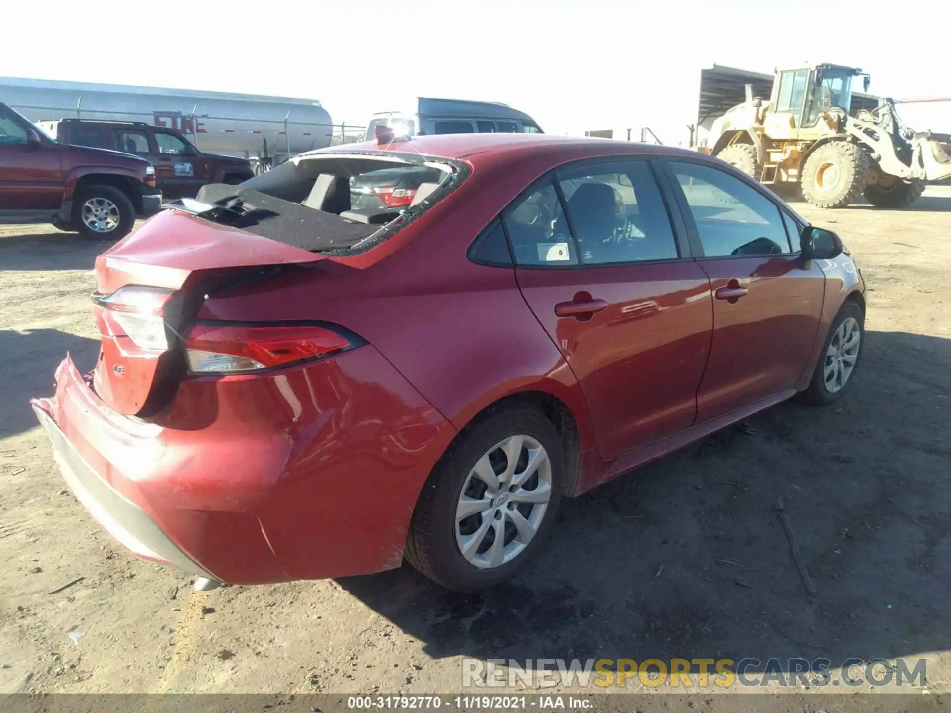 3 Photograph of a damaged car 5YFEPMAE8MP262797 TOYOTA COROLLA 2021