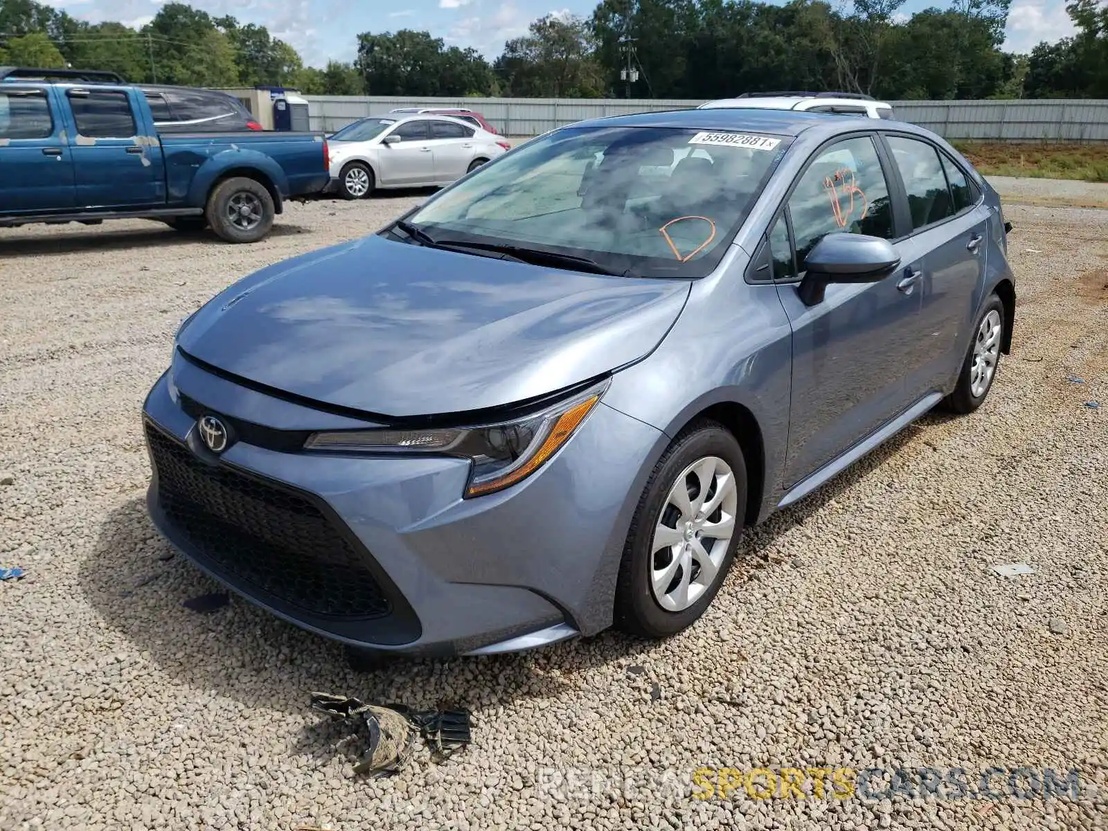 2 Photograph of a damaged car 5YFEPMAE8MP263562 TOYOTA COROLLA 2021