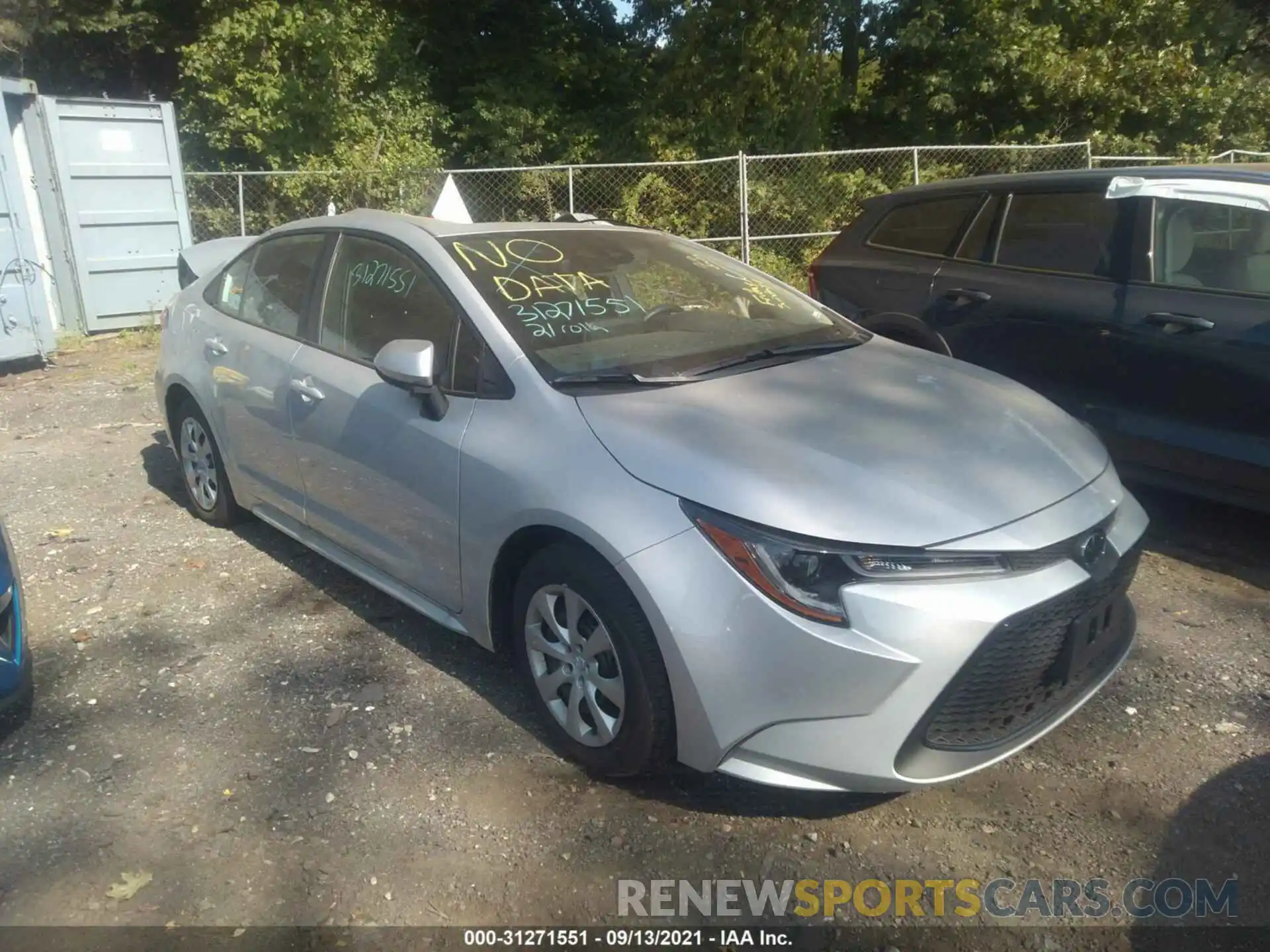 1 Photograph of a damaged car 5YFEPMAE8MP263898 TOYOTA COROLLA 2021