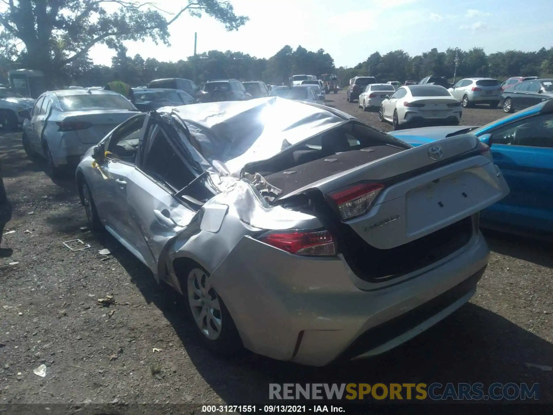 3 Photograph of a damaged car 5YFEPMAE8MP263898 TOYOTA COROLLA 2021