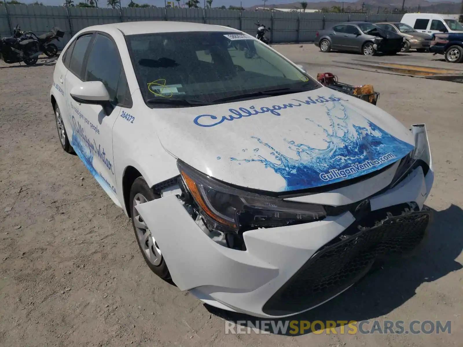 1 Photograph of a damaged car 5YFEPMAE8MP264372 TOYOTA COROLLA 2021