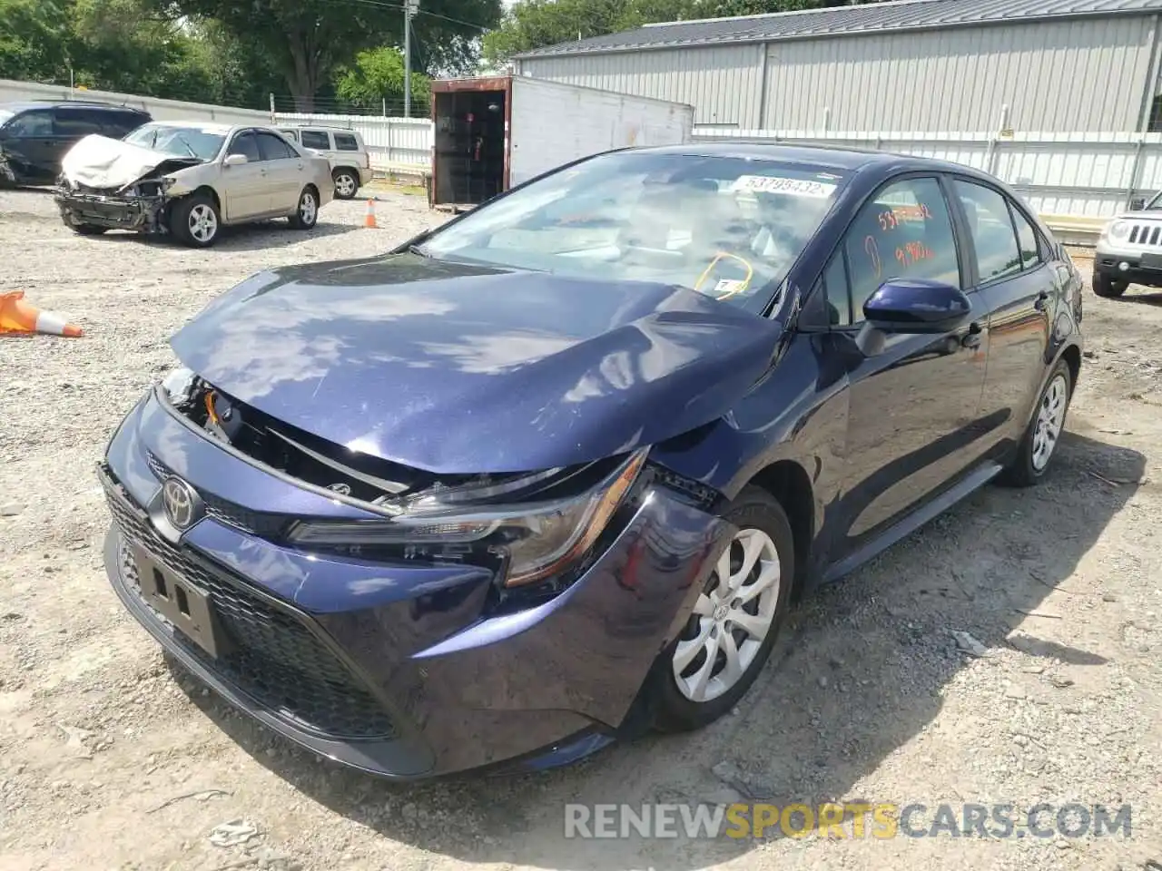 2 Photograph of a damaged car 5YFEPMAE8MP266297 TOYOTA COROLLA 2021