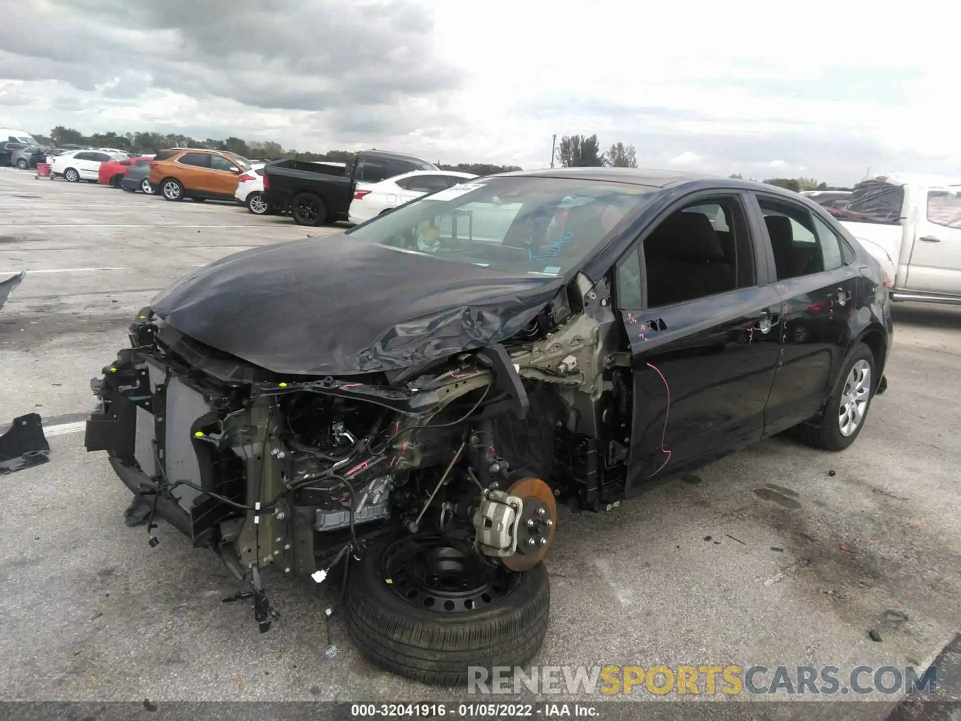 2 Photograph of a damaged car 5YFEPMAE8MP267322 TOYOTA COROLLA 2021