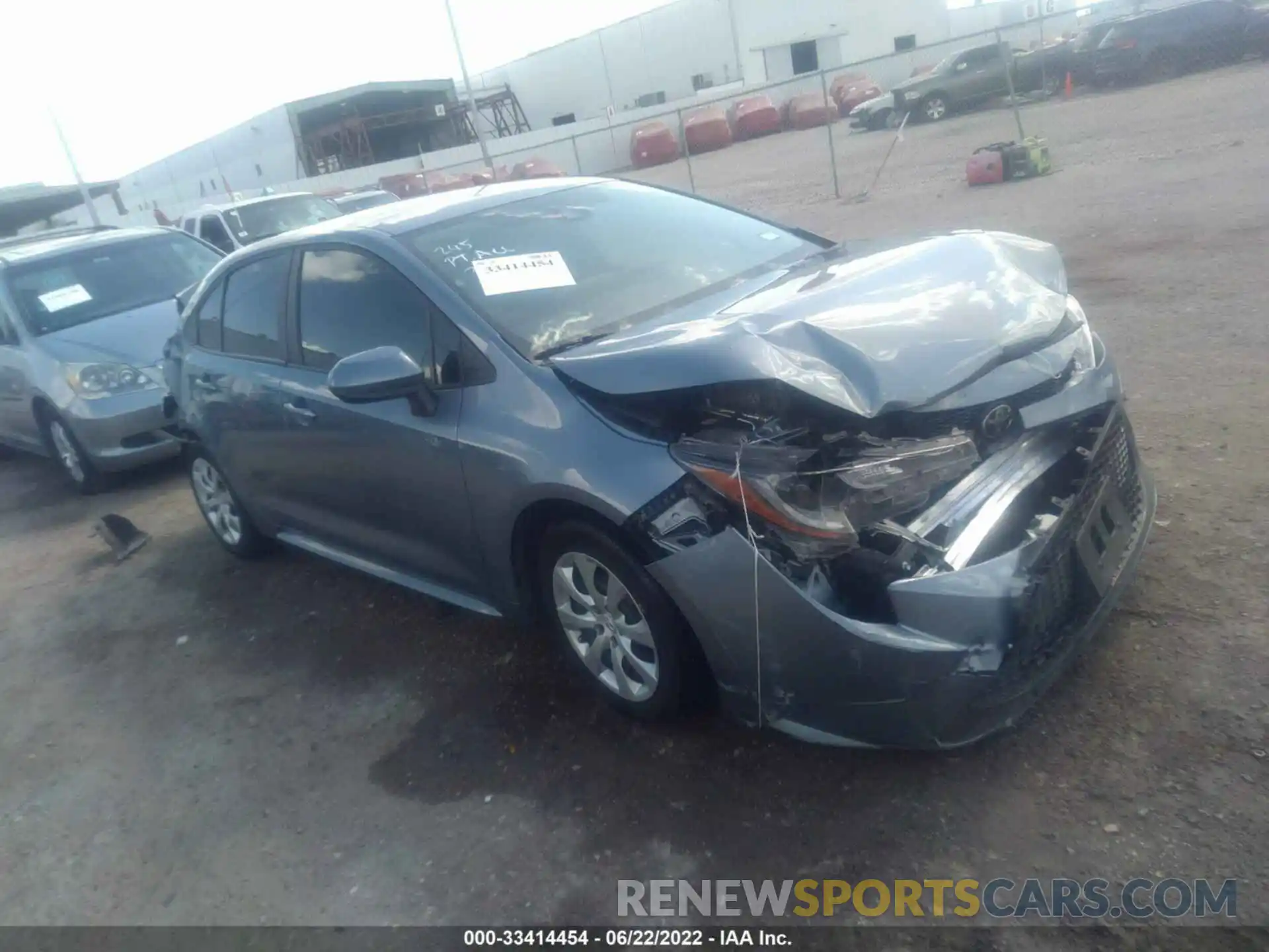 1 Photograph of a damaged car 5YFEPMAE8MP267353 TOYOTA COROLLA 2021