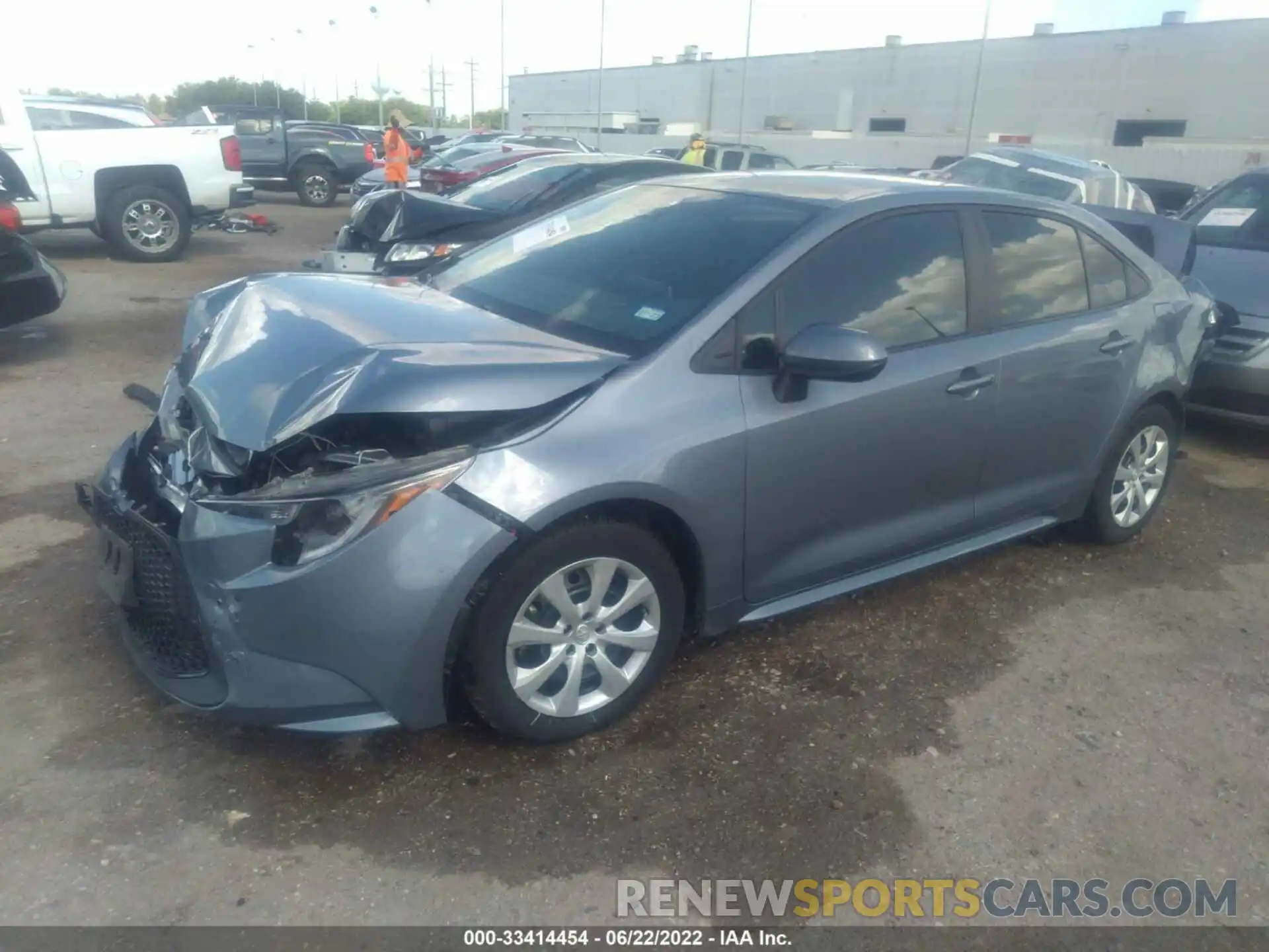 2 Photograph of a damaged car 5YFEPMAE8MP267353 TOYOTA COROLLA 2021