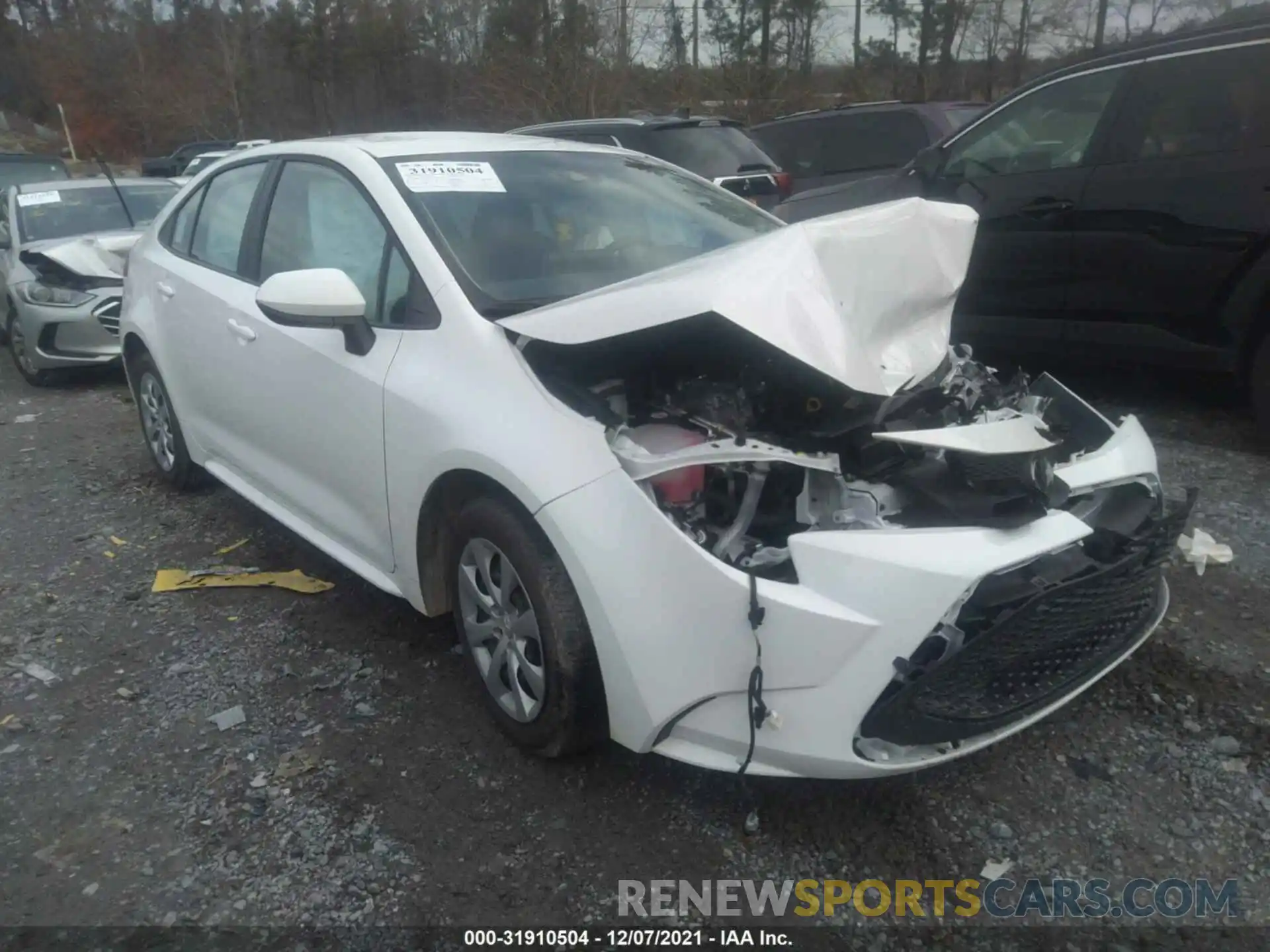 1 Photograph of a damaged car 5YFEPMAE8MP267790 TOYOTA COROLLA 2021