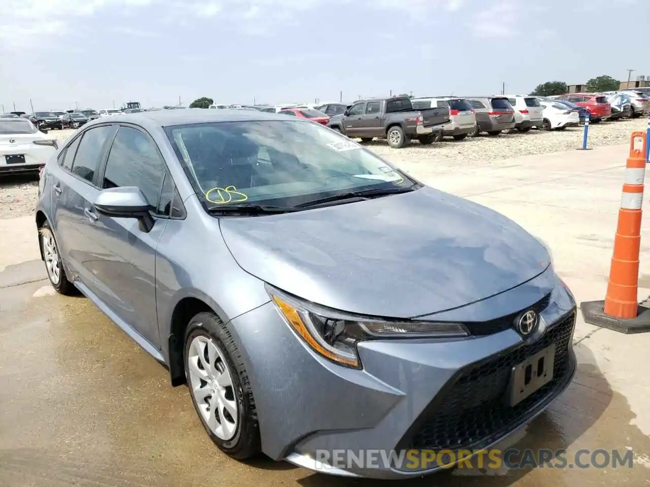 1 Photograph of a damaged car 5YFEPMAE8MP271418 TOYOTA COROLLA 2021