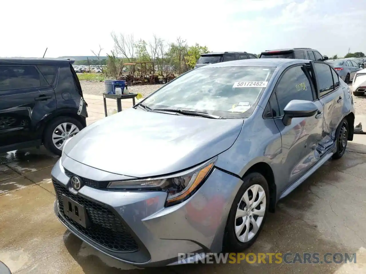 2 Photograph of a damaged car 5YFEPMAE8MP271418 TOYOTA COROLLA 2021