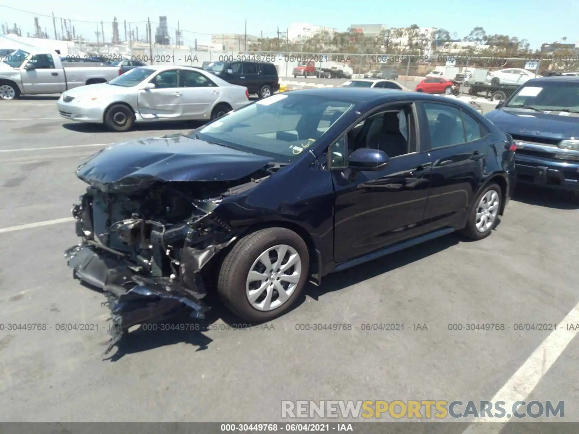 2 Photograph of a damaged car 5YFEPMAE9MP147304 TOYOTA COROLLA 2021