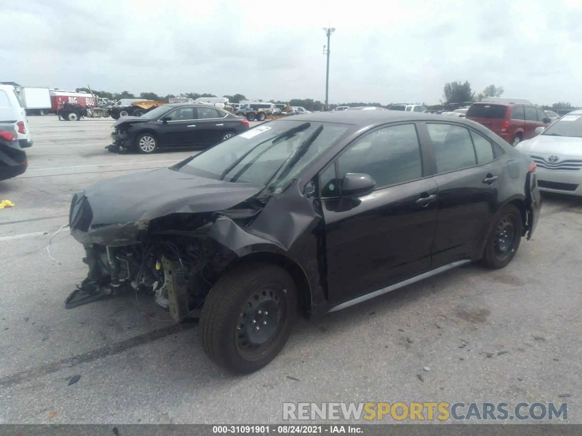 2 Photograph of a damaged car 5YFEPMAE9MP147545 TOYOTA COROLLA 2021