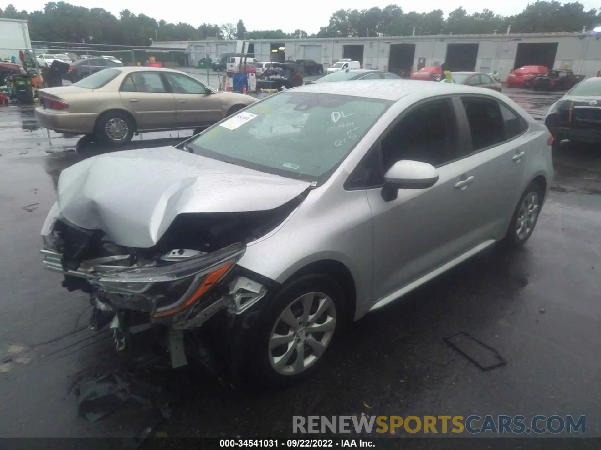 2 Photograph of a damaged car 5YFEPMAE9MP148422 TOYOTA COROLLA 2021