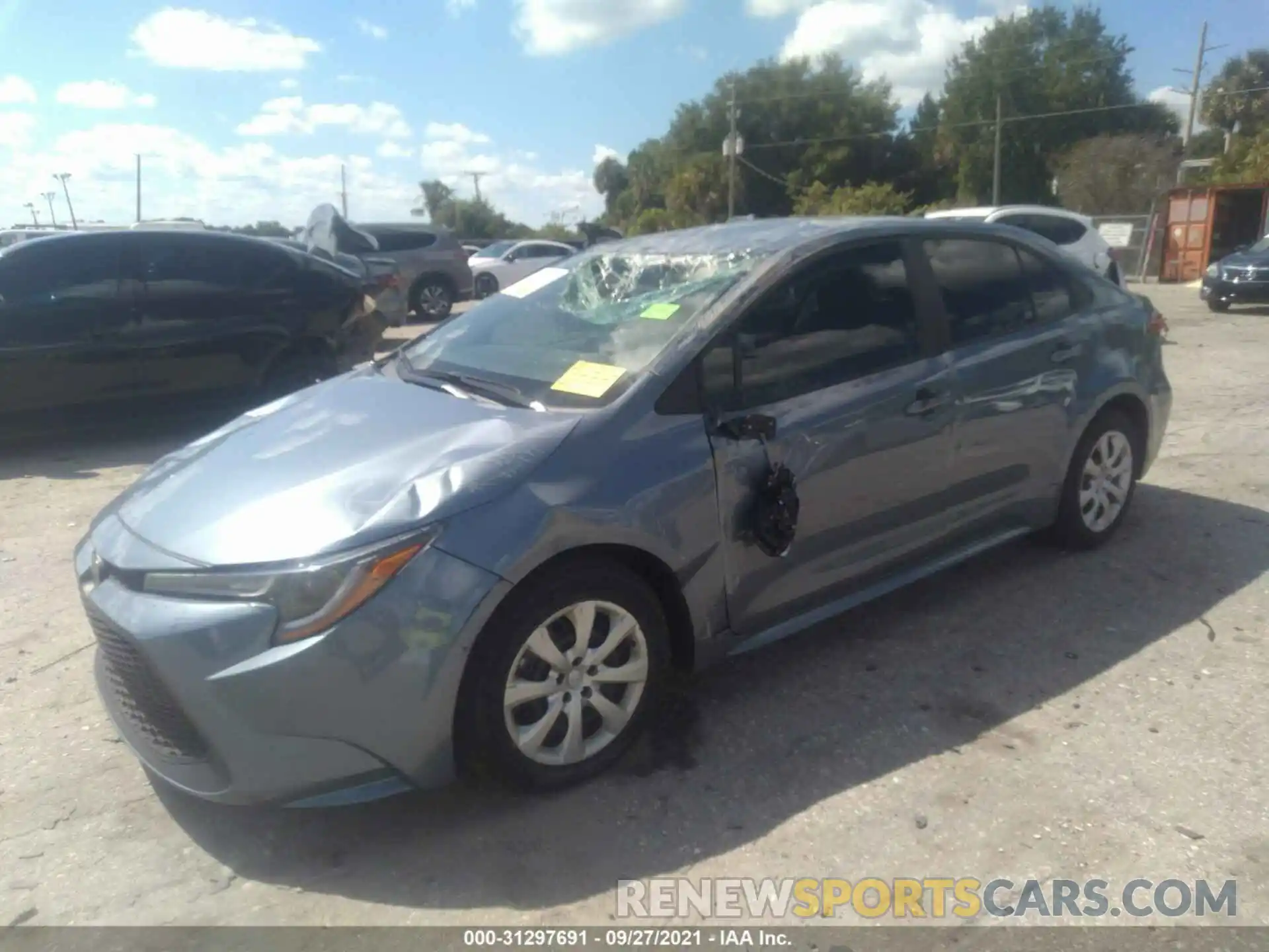 2 Photograph of a damaged car 5YFEPMAE9MP148713 TOYOTA COROLLA 2021