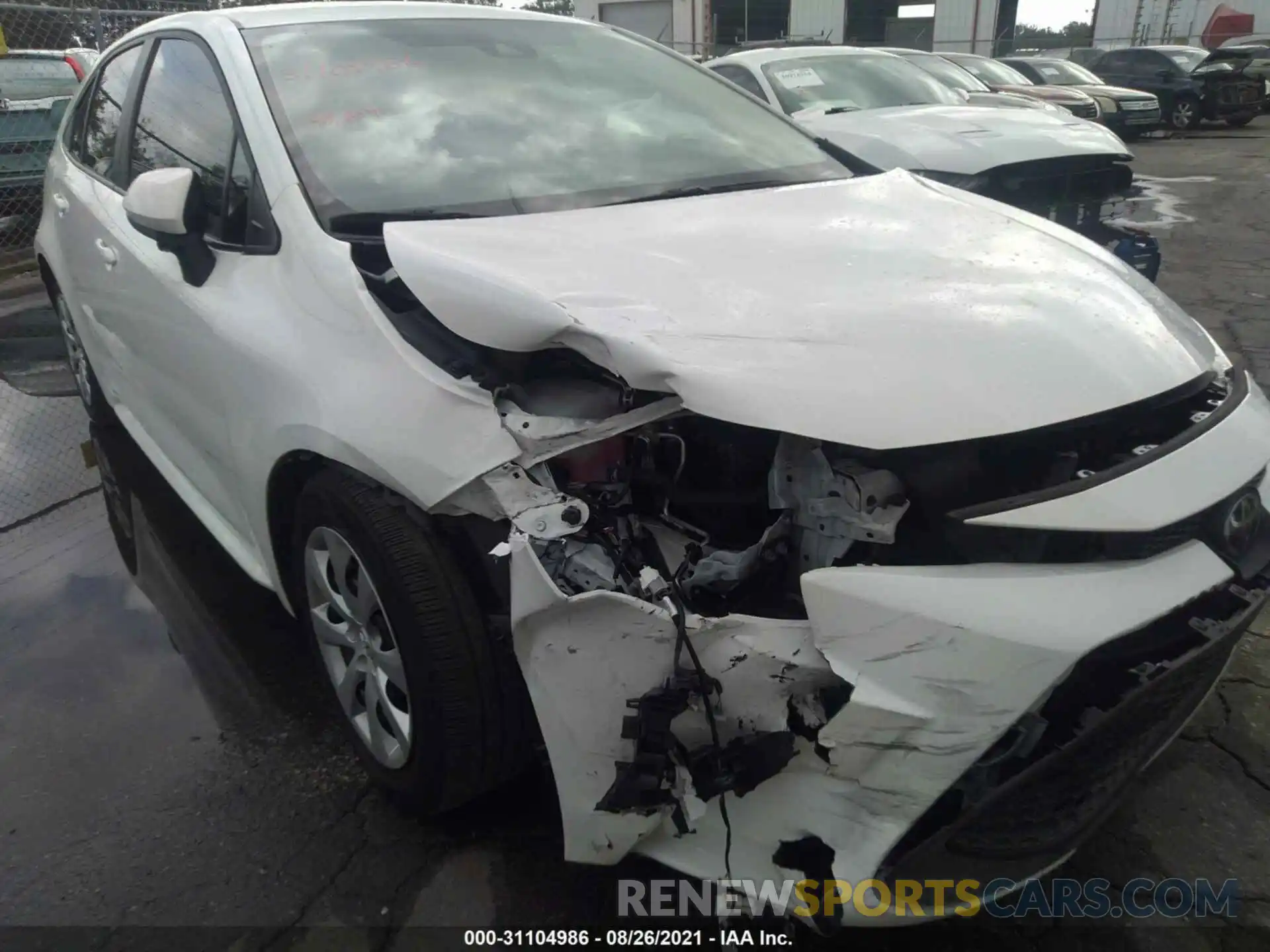 6 Photograph of a damaged car 5YFEPMAE9MP150624 TOYOTA COROLLA 2021