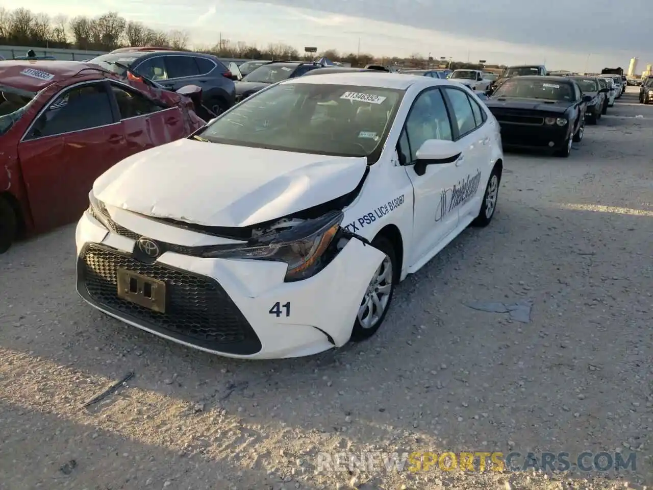 2 Photograph of a damaged car 5YFEPMAE9MP150963 TOYOTA COROLLA 2021