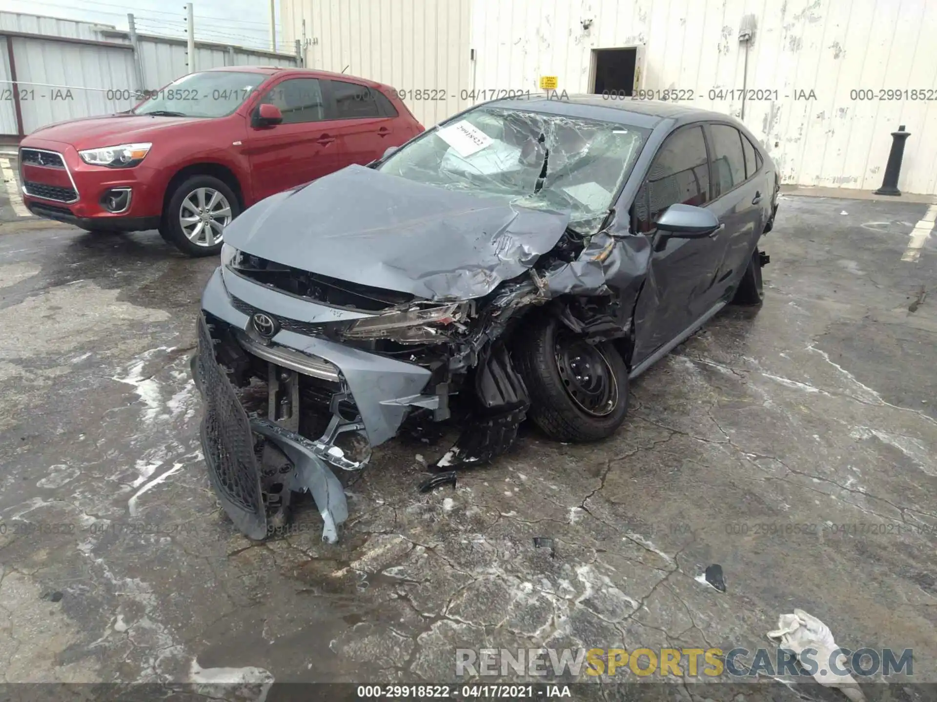 2 Photograph of a damaged car 5YFEPMAE9MP151014 TOYOTA COROLLA 2021