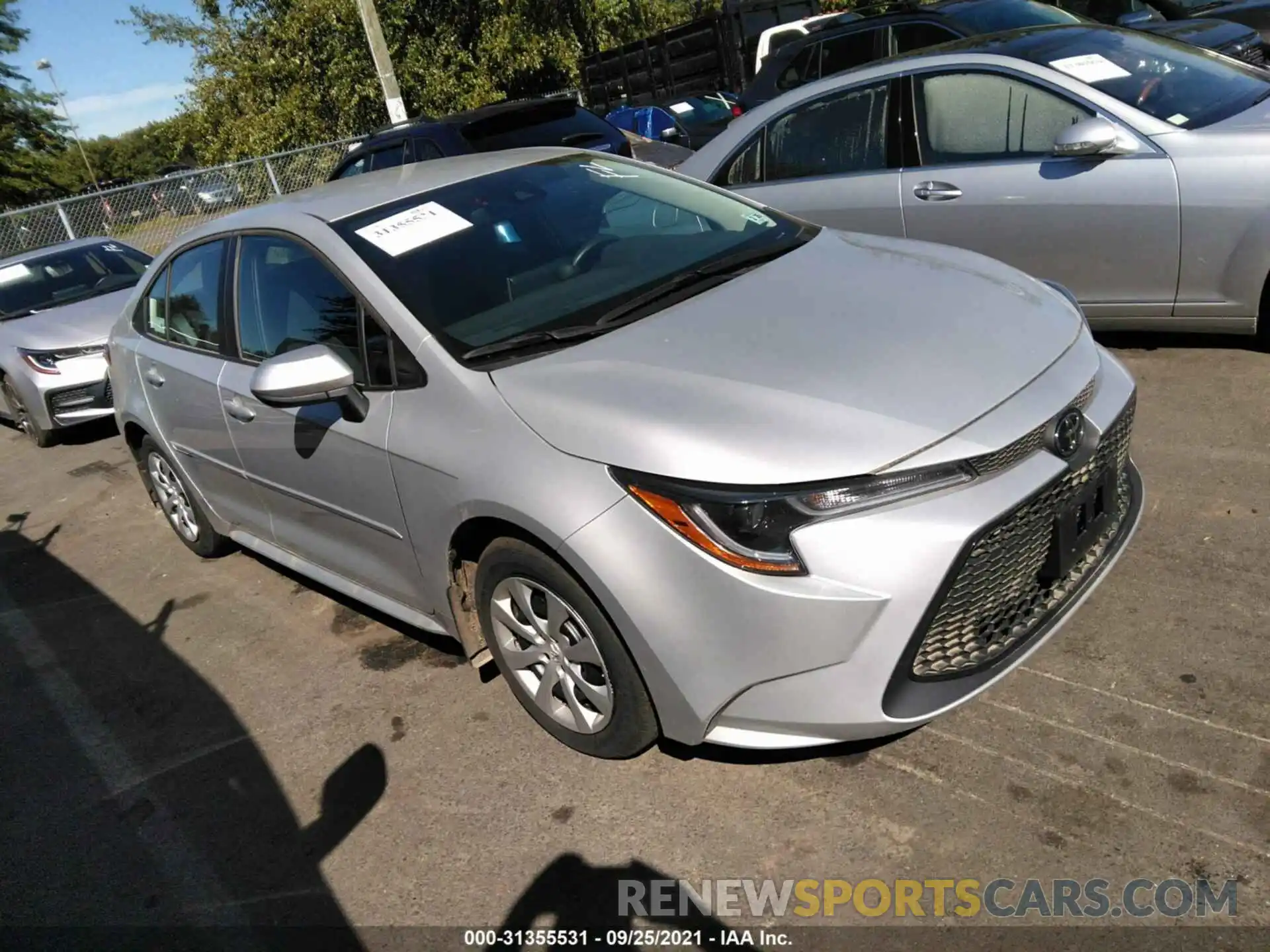 1 Photograph of a damaged car 5YFEPMAE9MP152163 TOYOTA COROLLA 2021